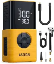 L7S Tyre Inflator Portable Air Compressor Cordless Bike Pump with Digital Dual