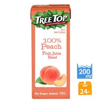 在飛比找PChome24h購物優惠-《Treetop》樹頂100%水蜜桃綜合果汁200ml*24