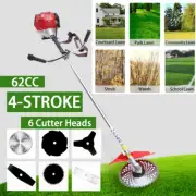 62cc Pole Brush Cutter Trimmer Line Whipper Snipper Tree Pruner Multi Garden