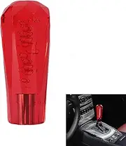 Beauty Life Shift Knob Crystal Diamond Automatic Gear Shift Knob Car Luminous Modified Bollard Head Fit for Most Automatic Manual Vehicles 100MM Red