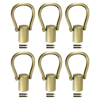 0.51" Cord End Cap Terminator Cord for Tassel Jewelry Making 6Pcs Bronze