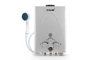 MAXKON 8 in 1 520L/Hr Portable Outdoor Gas Instant Shower Water Heater - Silver