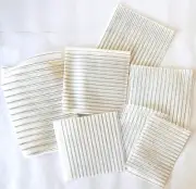 Lot 10 pc Cross Stitch Waste Canvas for Designs on Fabric T-Shirts 14 & 8 ct