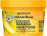 Garnier Hair Mask for Dry Hair | Banana Hair Food by Garnier Ultimate Blends, 3-in-1: Conditioner, Hair Mask, Leave-in Hair Conditioner | 98 Percent Natural Origin | 390 ml