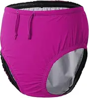 Adult Special Needs Reusable Swim Diapers Swimwear for Incontinence Cloth Diaper Covers Waterproof,Leakproof (Pink, 2XL)
