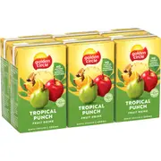 Golden Circle Fruit Drinks Lunch Box Poppers Tropical Punch Multipack 250mL x 6 pack