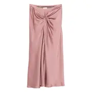 [Dries Van Noten] Dries Van Noten Twisted Satin Skirt 40 FR PINK