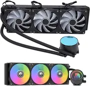 CPU Cooler for Desktop, 360mm CPU Water Cooler Radiator, 3 PWM Fans, with RGB Light, for LGA 1700/1200/115X AM5/AM4
