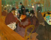 At the Moulin Rouge by Henri de Toulouse-Lautrec Art Print 11"x14"