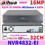 Dahua NVR4832-EI 16MP 32CH 2U 8HDDs 8SATA SMD+ WizSense Network Video Recorder