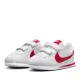 【NIKE 耐吉】運動鞋 童鞋 中童 兒童 阿甘鞋 魔鬼氈 CORTEZ BASIC SL PSV 紅白 904767-101