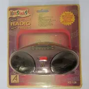 Vintage 90s Kool Shades Portable AM/FM Twin Speaker BoomBox Radio NOS NEW 1990's