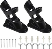 SING F LTD 2 Sets Two-Position Flag Pole Holder Aluminum Alloy Bracket with Screws Plastic Expansion Tubes Mount on Walls Yards Rooftops Trucks