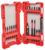 Milwaukee SHOCKWAVE IMPACT DRIVER BIT SET 18Pcs 1/4" Hex Alloy Steel *USA Brand