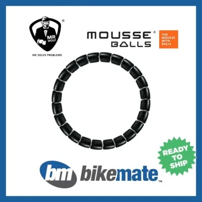 MrWolf Mousse Tyre Balls Kit Front 80/100-21 or 90/90-21 (26 Balls) 36-MB1000