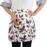 Chicken Egg Collecting Apron,12 Deep Pockets Hen Duck Goose Eggs Holder Aprons