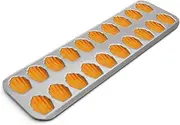 Fox Run 44933 Mini Madeleine Pan, 20-Cup, Non-Stick, Gray
