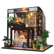 Flever Dollhouse Miniature DIY House Kit Creative Room with Furniture for Rom...