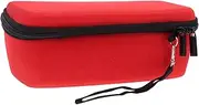KICHOUSE Shockproof Storage Case for Mini Wireless Speaker Bag Durable Speaker Portable Case Rust-Resistant Red