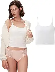 [My Siesta] Ease U-Back Wirefree Bra Top – Super Soft Pullover Bralette with Built-in Support | Lightweight, Breathable & Moisture-Wicking