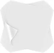 Colaxi 100 Sheets Embroidery Topping Film Precut Transparent Wash Away Stabilizer Embroidery Topper for Embroidery Machine Quilting Hand Sewing, 8 x 8 Inch