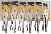 Lot of (6) 10" Locking Plier C Clamp Curved Jaw Vise Welding Tool 110203