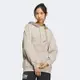 adidas 上衣 女款 長袖上衣 帽T 運動 三葉草 MC HOODIE L 米 IW9412