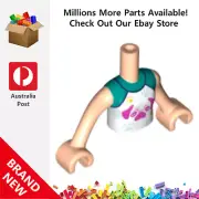 Genuine LEGO™ Light Nougat Torso Mini Doll Girl White 305 6350368 New