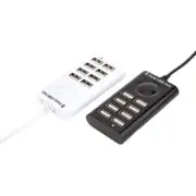 Multi Port USB 2.0 Hub 8 Socket Fast Speed 480Mbps Data Transfer Cable 100CM