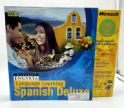 Microsoft Encarta Language Learning Spanish Deluxe Microphone, 4 CD's, Workbook