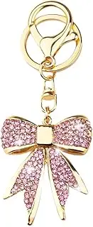 [YALLNASL] Bling Bow Keychain for Handbag Purse Charms for Bag Backpack Coquette Keychain for Girls Women Y2k Glitter Accessories Charms