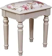 Footstool Dressing Table Makeup Rubber Wood Legs Easy to Assemble Makeup Comfortable Cushion DicZC Dressing Room Dressing Table Bench Piano Stool
