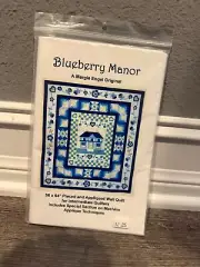 Blueberry Manor Vintage Wall Quilt 56"X64" Margie Engel Original Pattern