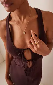 [Annette Ferdinandsen] Paloma 18K Gold, Diamond And Opal Necklace