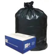 Classic 404616B 40" x 46" Linear Low-Density Can Liners - Black (250/CT) New