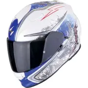 EXO-491 Run White Blue Full Face Helmet