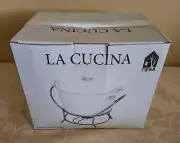 LaCucina By Mesa Brand New 1.5 Ot. Porcelain Covered Backer W/ Rack
