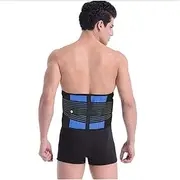 AOLXDCYC Men Women Back Support Belt Big Size 5XL 6XL Lower Back Support Brace Waist Back Posture Corrector Adjustable Workout Waist Straps gift,6XL,Blue