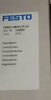 NEW FESTO CPASC1-M1H-J-P-2,5 Solenoid Valve