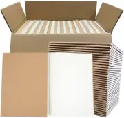 90 Pack A5 Blank Kraft Notebooks Bulk, Blank Paper Sketchbooks, Writing Blank Jo