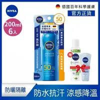 在飛比找Yahoo奇摩購物中心優惠-(3入組) 【NIVEA 妮維雅】涼感長效防曬噴霧 SPF5