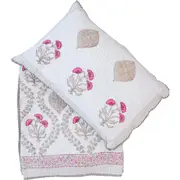 LVD Cotton Bedspread/Quilt w/2x Pillow Shams Home Bedding Set 220x260cm Mogul