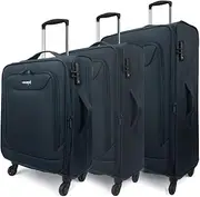 [EAGLEMATE] Super Soft Lightweight 3 Piece Suitcase Luggage Sets,Expandable 360 Spinner Wheels TSA Lock 15 Years Warranty