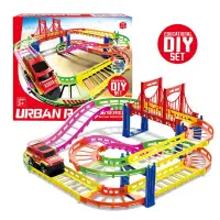 在飛比找蝦皮購物優惠-Car toy DIY assembling track e