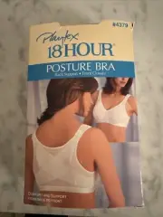 Playtex 18 Hour Posture Bra #4379 Straps Lace Cup Wireless Bra 38 DD Vintage