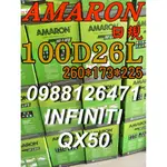 YES 100D26L AMARON 愛馬龍 汽車電池 125D26L INFINITIT 無限 QX50 限量100顆