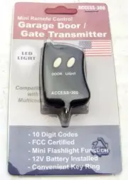 Mini 10 Digit Codes Remote Garage Gate Opener Transmitter Access-300