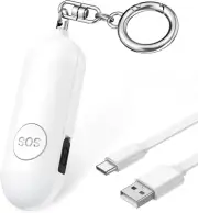 Personal Alarm for Women, 130 Db Loud Safety Alarm with Strobe LED Flash Light S