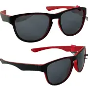 Foster Grant Sunglasses Black Rush 8 MaxBlock 100% UVA-UVB Lens Protection Red