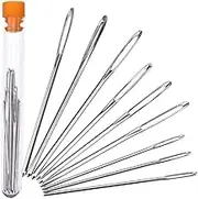 9 PCS Large Eye Blunt Sewing Needles with Plastic Bottle Cross Stitch Knitting Needle Handmade Leather Embroidery Thread Needle Sewing Sewing Machine Needles Arts, Crafts and Sewing Accessories